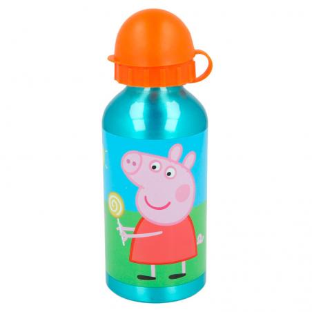 Cantimplora aluminio Peppa Pig 400ml - Imagen 1