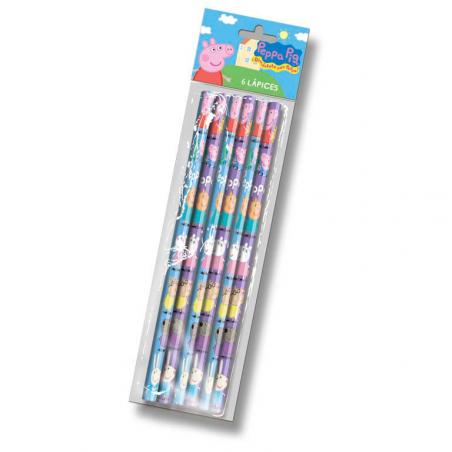 Blister 6 lapiceros Peppa Pig - Imagen 1