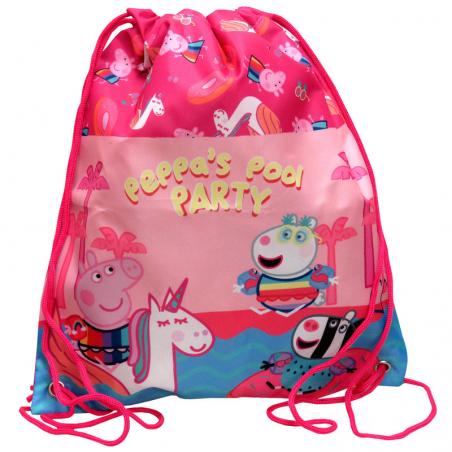 Saco Peppa Pig Pool Party 34cm - Imagen 1