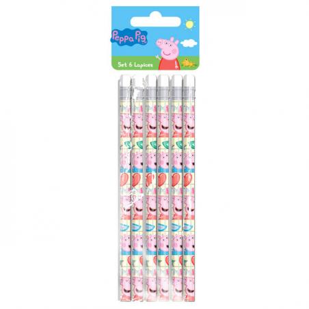 Set 6 lapices Peppa Pig - Imagen 1