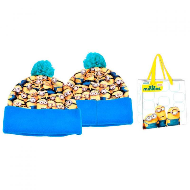 Gorro pompon + bolsa Minions - Imagen 1
