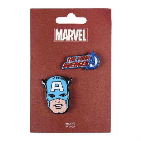 Set 2 broches Capitan America Marvel - Imagen 1