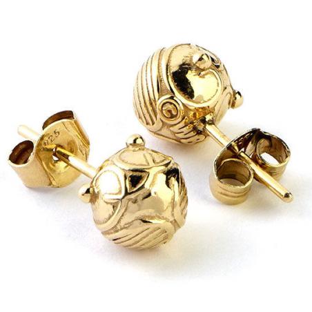 Pendientes Golden Snitch Stud plata - Imagen 1