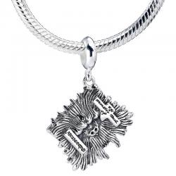 Colgante charm plata Monster Book Harry Potter - Imagen 1