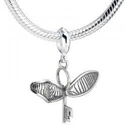 Colgante charm plata Flying Key Harry Potter - Imagen 1