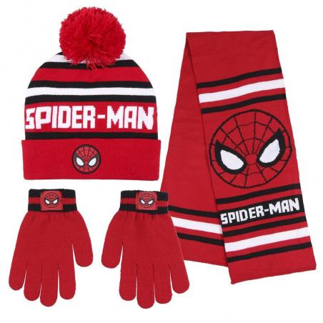 Conjunto gorro guantes bufanda Spiderman Marvel - Imagen 1
