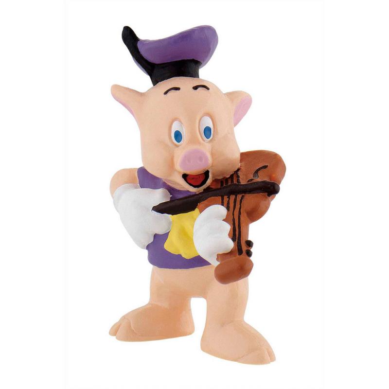Figura Cerdito violin Los 3 cerditos Disney - Imagen 1