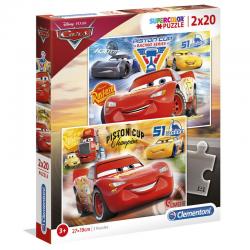 Puzzle Cars 3 Disney 2x20pzs - Imagen 1