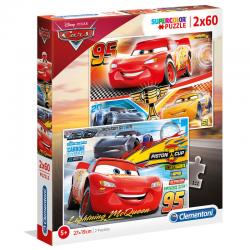 Puzzle Cars 3 Disney 2x60pzs - Imagen 1