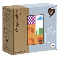 12 Cubos Serigrafiados Formas Casas - Imagen 1