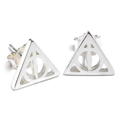 Pendientes Deathly Hallows plata - Imagen 1