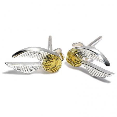 Pendientes Golden Snitch plata - Imagen 1