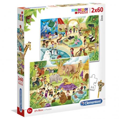 Puzzle Zoo 2x60pzs - Imagen 1