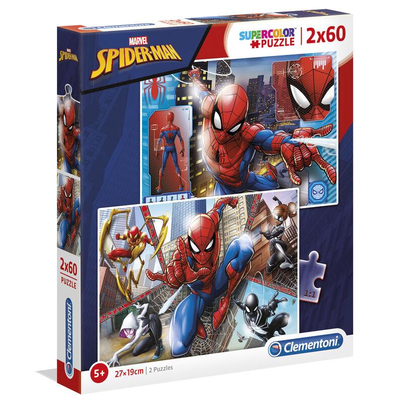 Puzzle Spiderman Marvel 2x60pzs - Imagen 1
