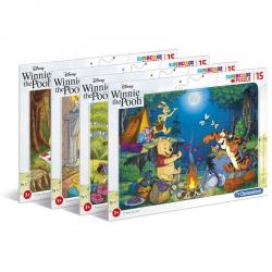 Puzzle In Frame Winnie The Pooh Disney 4x15pzs - Imagen 1