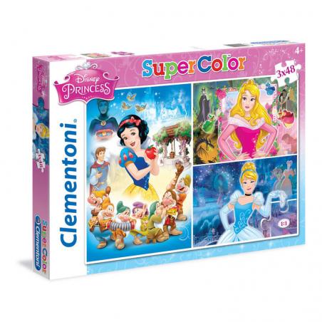 Puzzle Princesas Disney 3x48pz - Imagen 1