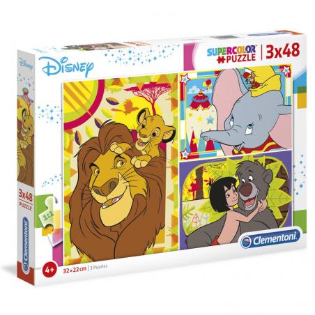Puzzle Disney Classic 3x48pzs - Imagen 1